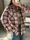 Жіноча базова фланелева сорочка в карту 594 фото 7